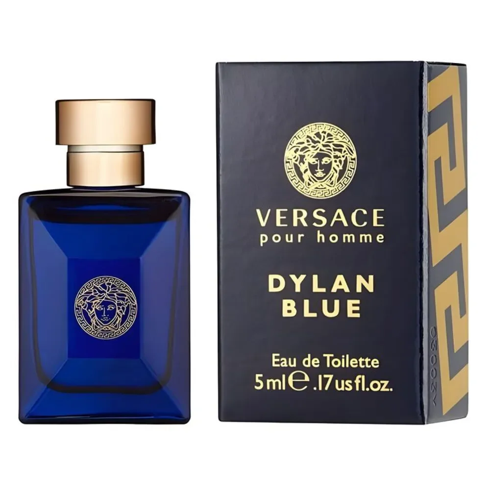 Versace Dylan Blue Eau de Toilette EDT Spray for Men 0.17 oz / 5.0 ml - New